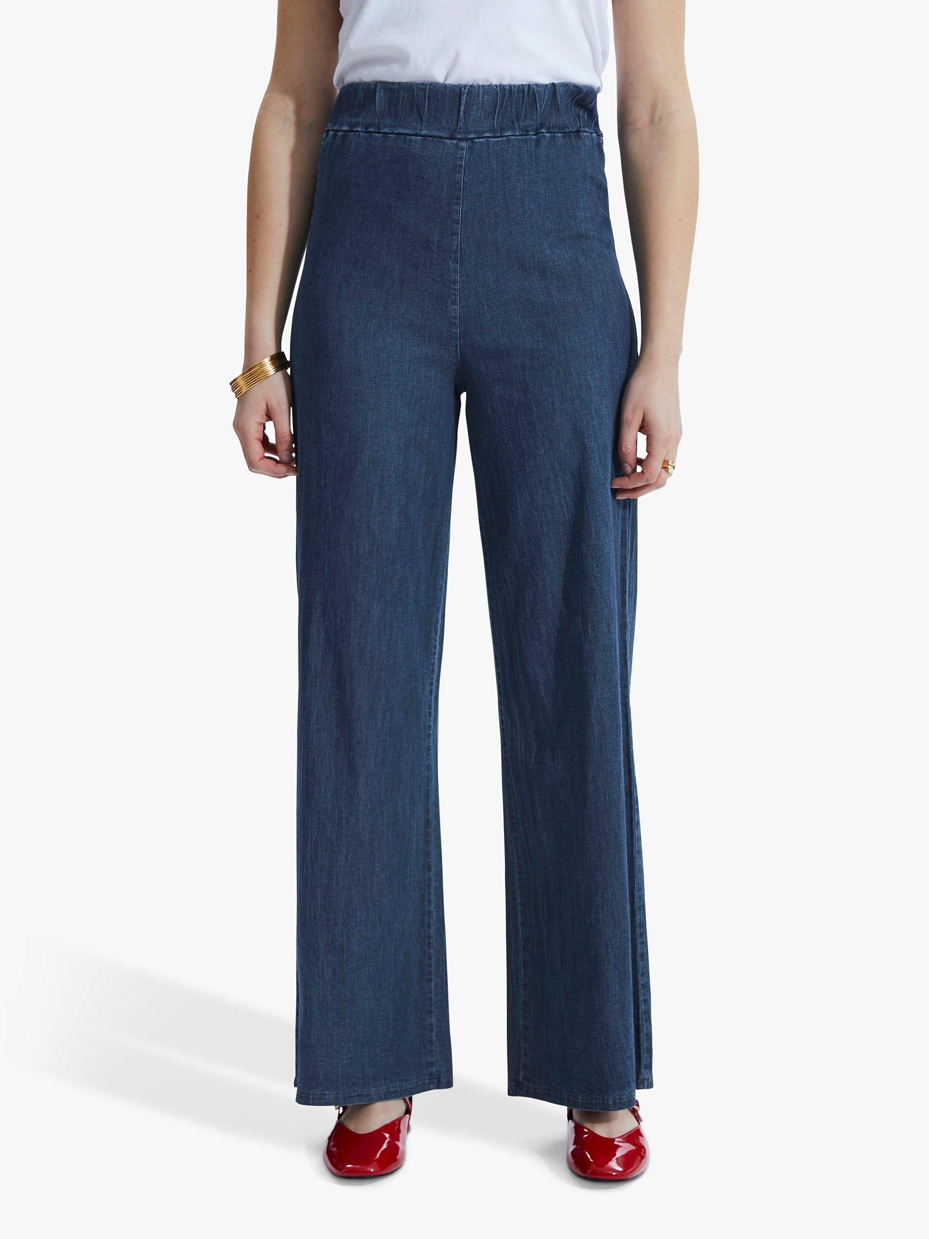 Product image 1 of 5, which shows James Lakeland Wide Leg Jeans, Denim, 8