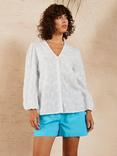 Great Plains Crete Embroidered Top, White