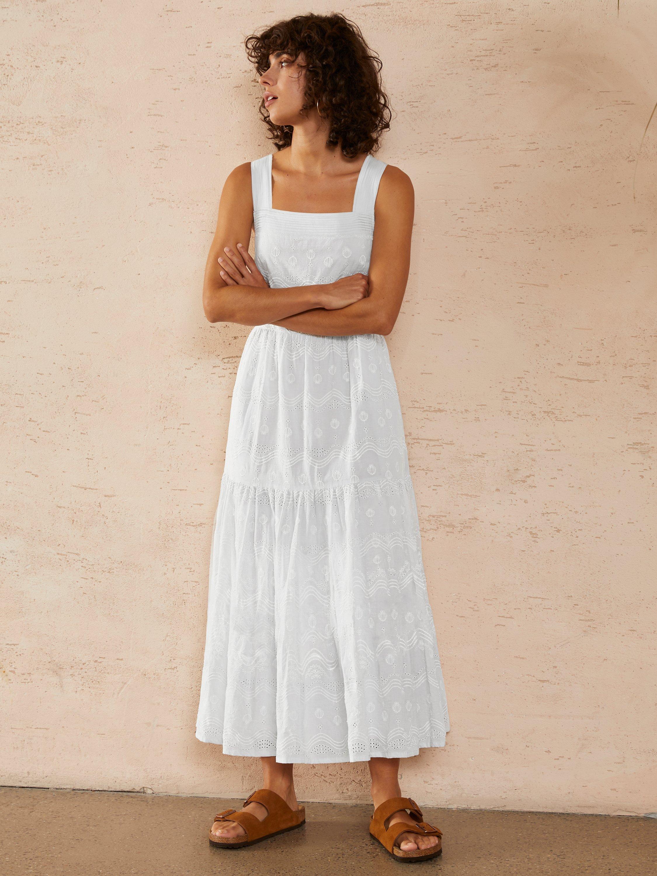 Plains and prints white dress best sale