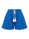 Great Plains Athens Embroidered Shorts, Blue Bright/White