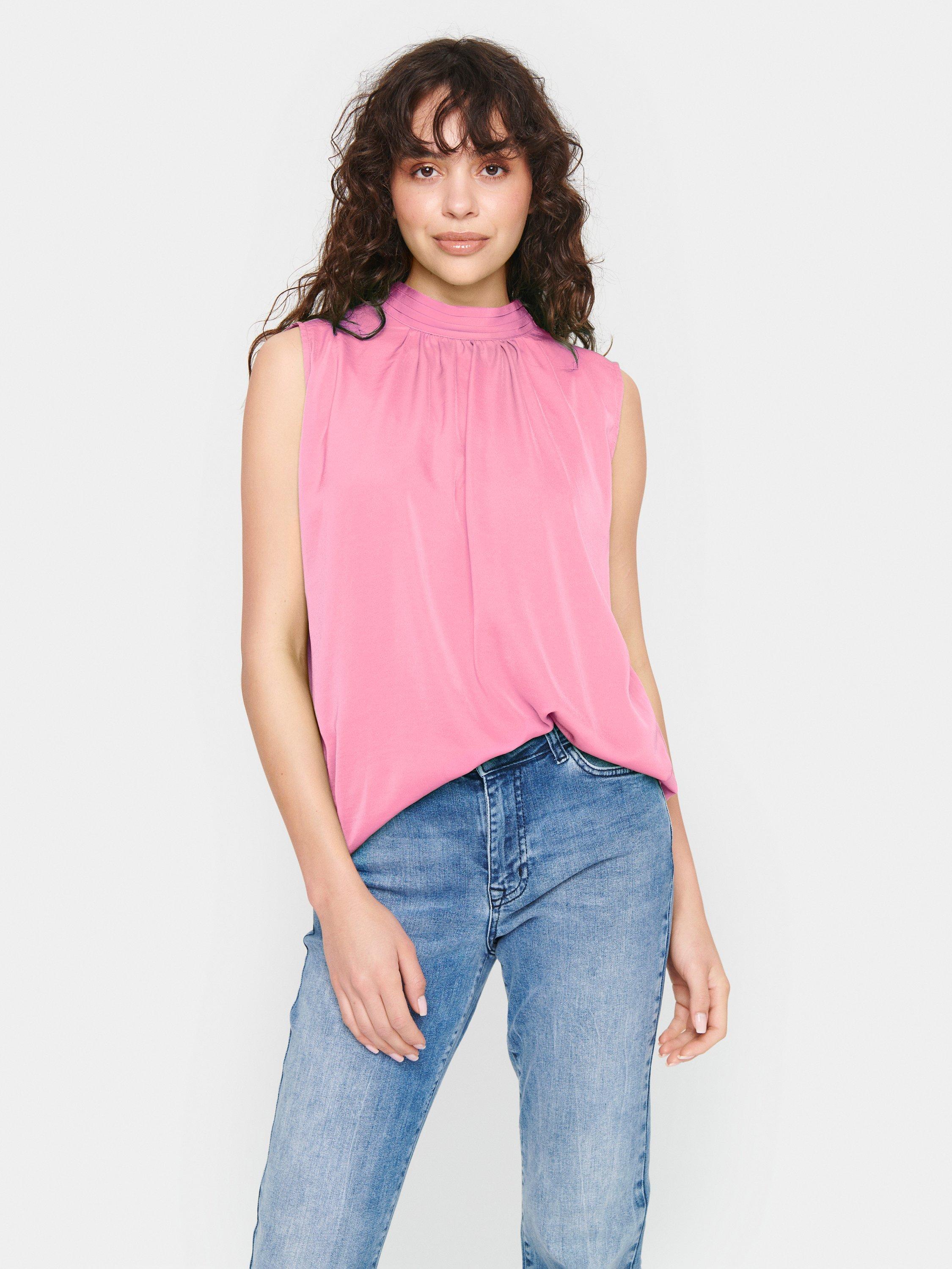 Saint Tropez Aileen Sleeveless Top, Cosmos Pink, XS