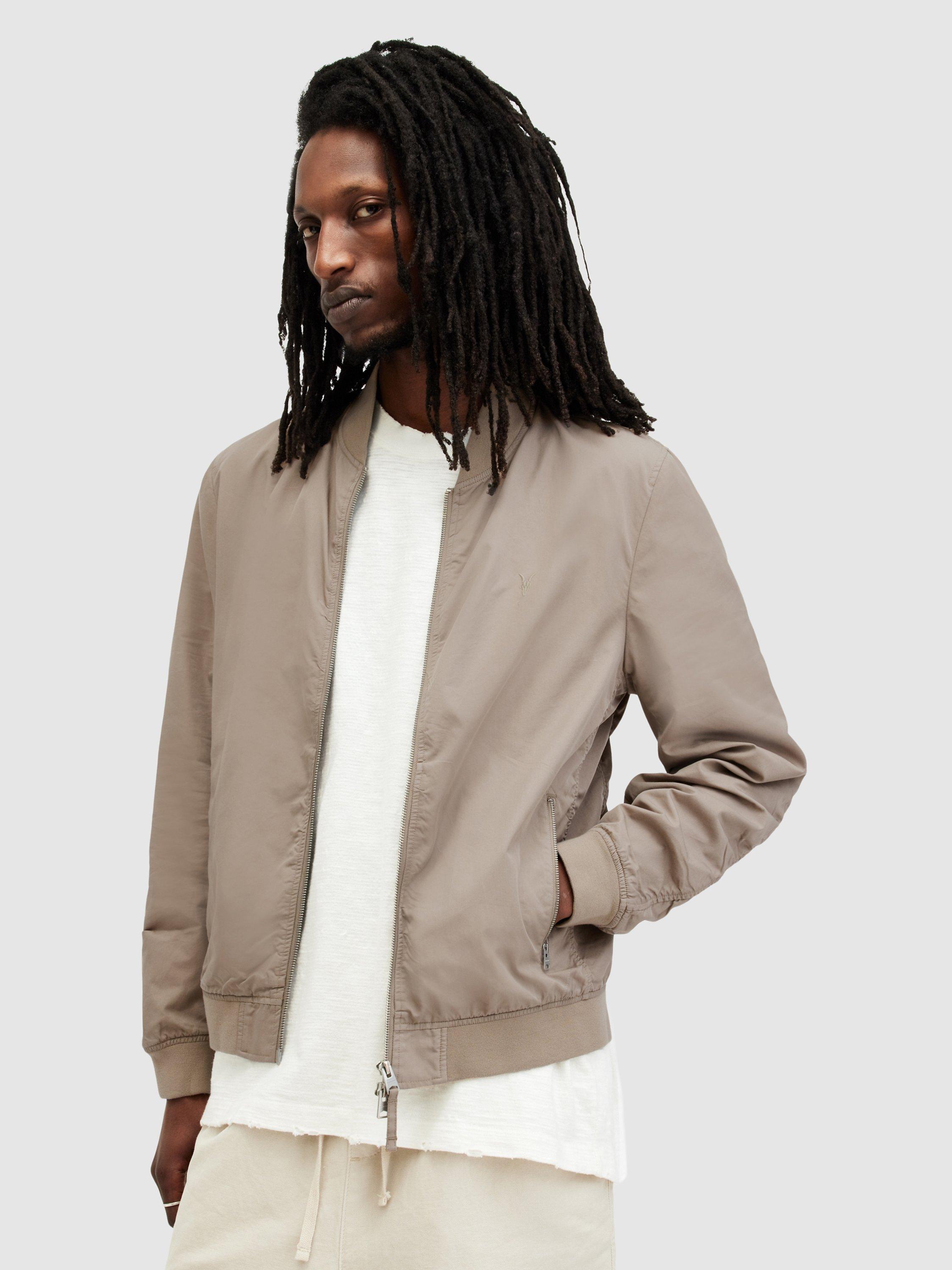 AllSaints Bassett Bomber Jacket, Acre Brown
