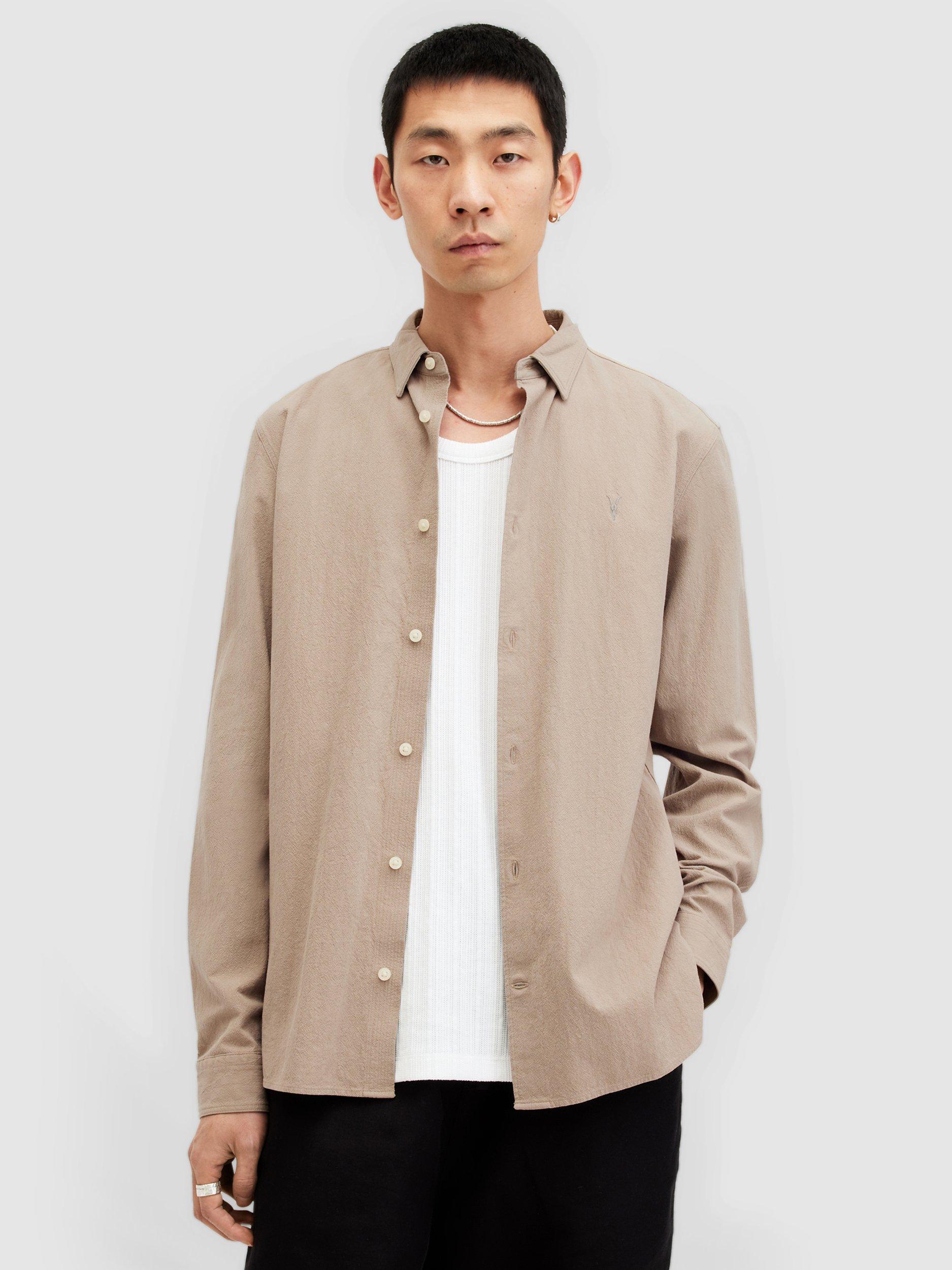 AllSaints Lovell Slim Fit Long Sleeve Shirt