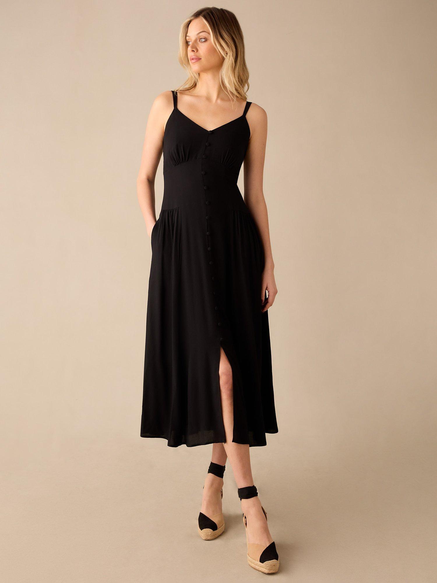 John lewis long black dress best sale