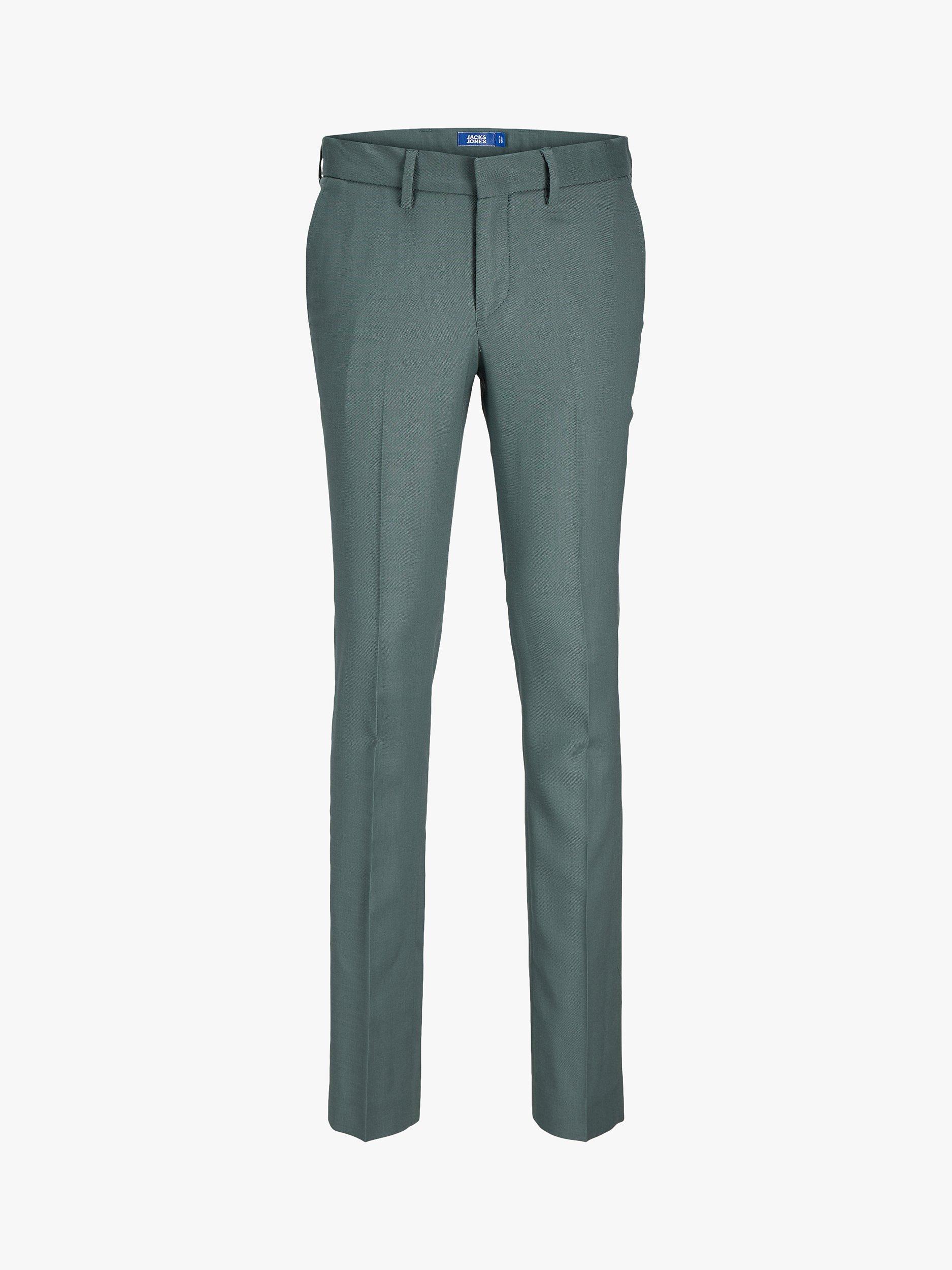 Product image 7 of 8, which shows Jack & Jones Kids' Solaris Wool Blend Suit Trousers, Balsam Green, 8 years