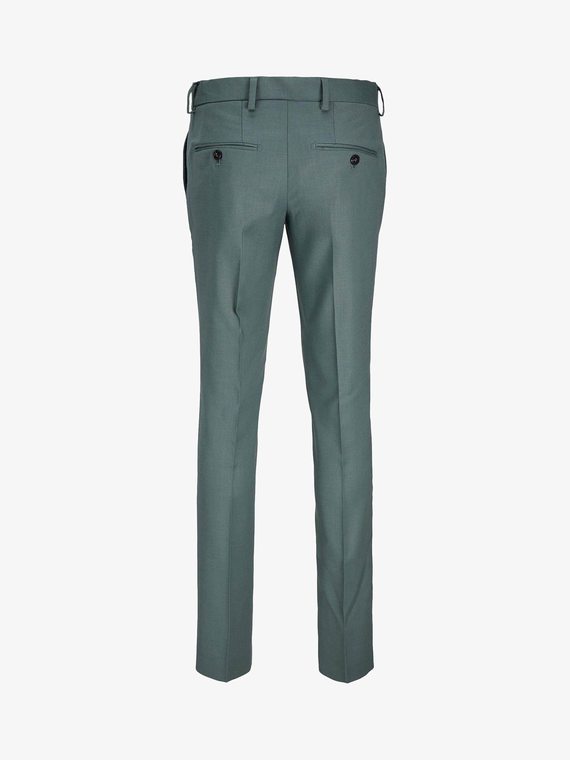Product image 8 of 8, which shows Jack & Jones Kids' Solaris Wool Blend Suit Trousers, Balsam Green, 8 years