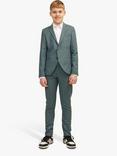 Jack & Jones Kids' Solaris Wool Blend Suit Blazer, Balsam Green