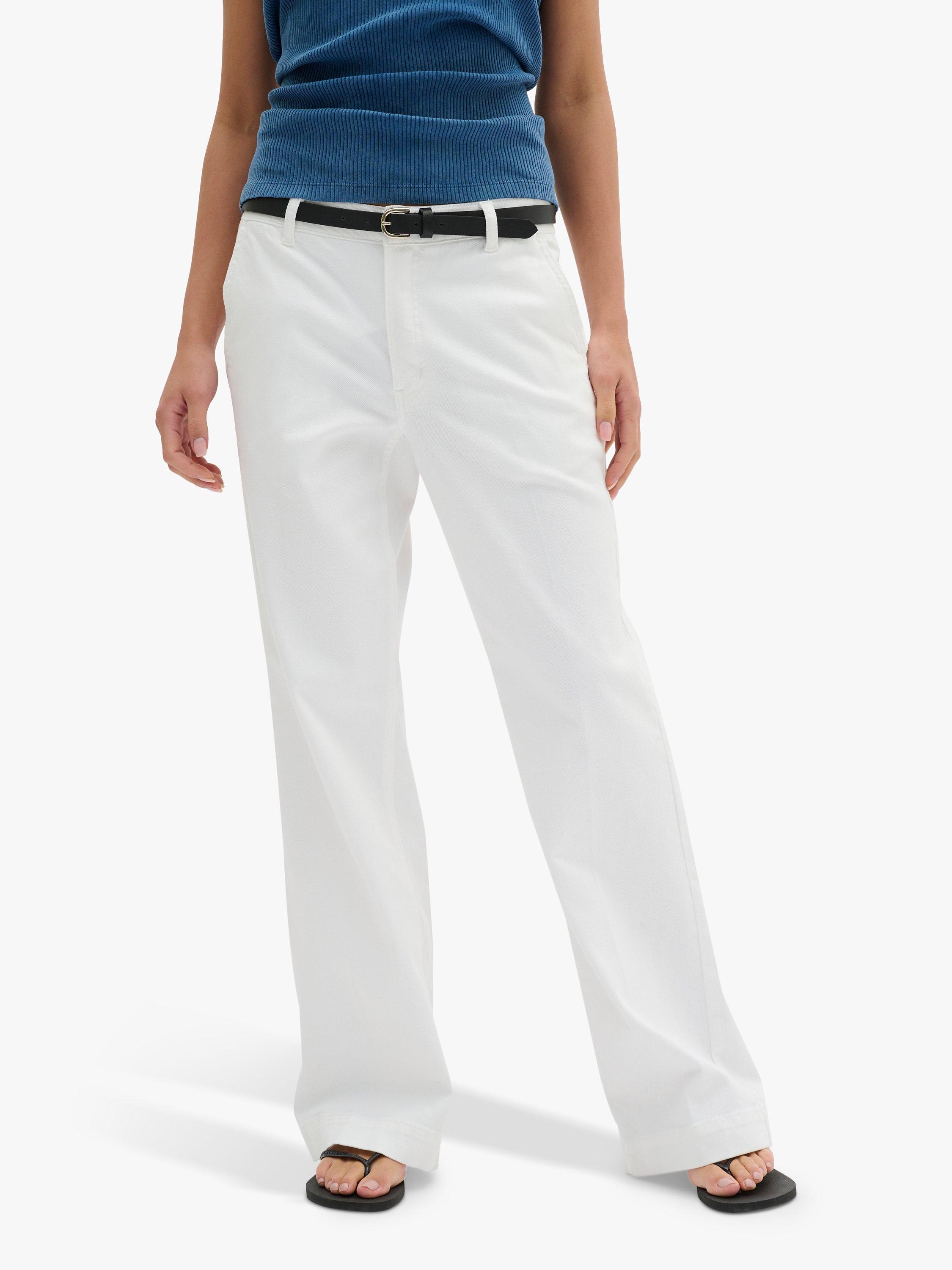 MY ESSENTIAL WARDROBE Lara Wide Leg Jeans, Snow White