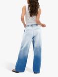 MY ESSENTIAL WARDROBE Malo Dip Dye Wide Leg Jeans, Blue