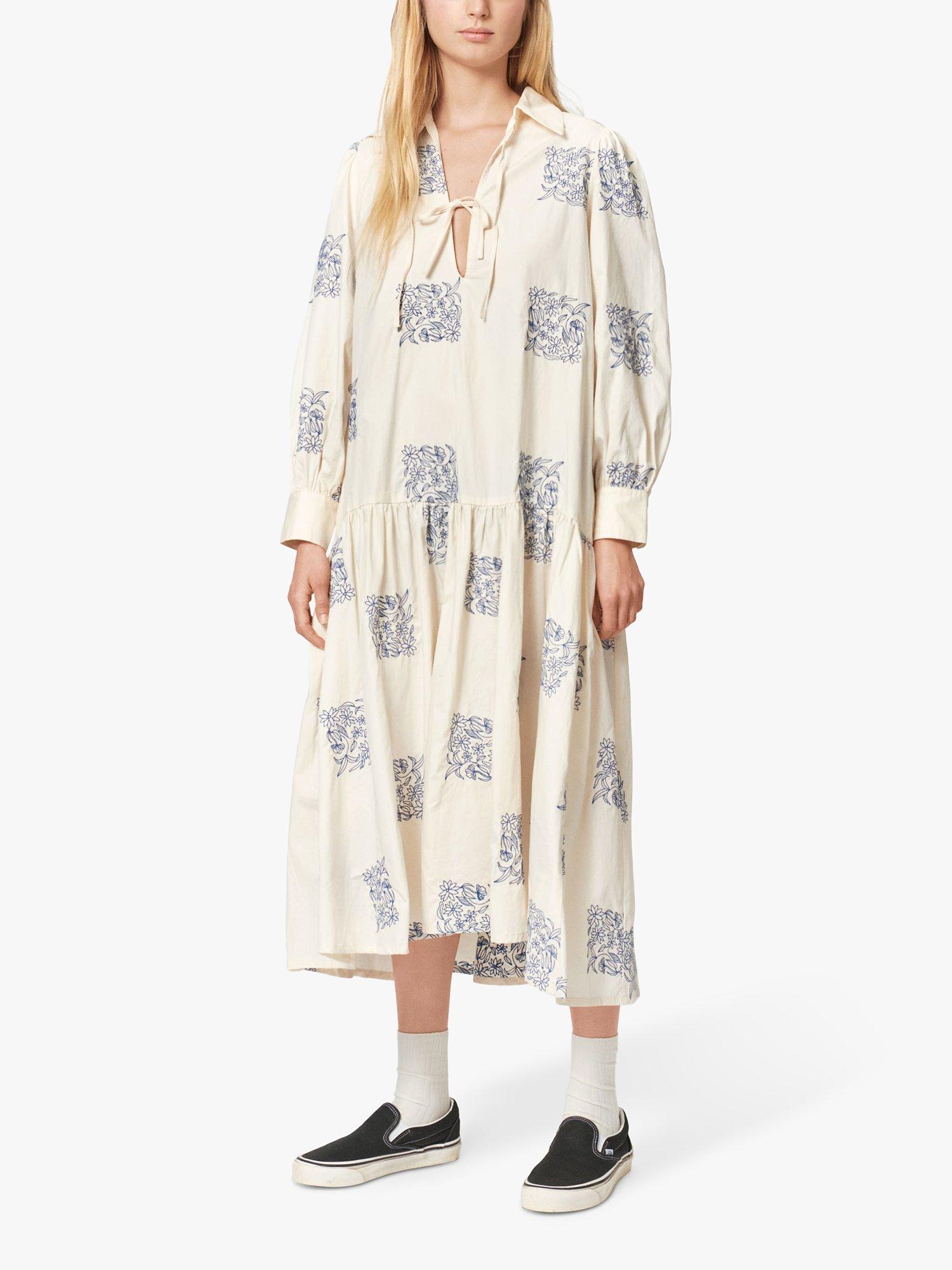 nué notes Clarence Patchwork Dress, Birch