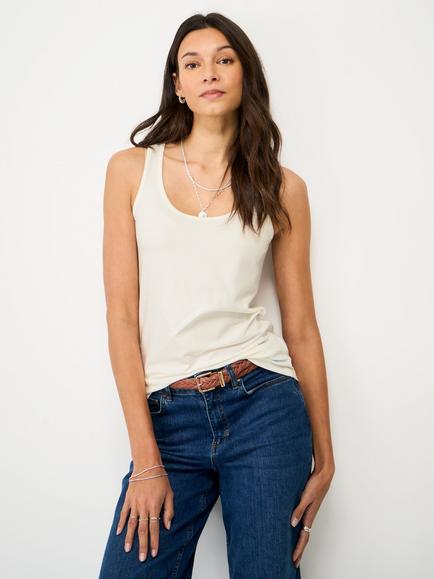 Crew Clothing Classic Round Neck Vest Top, White