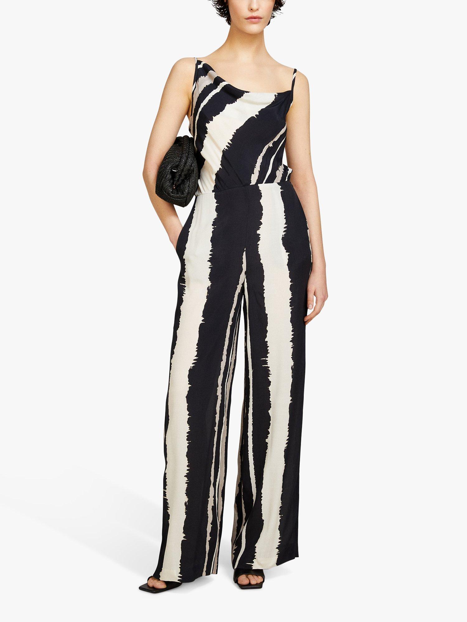 SISLEY Allover Print Wide Palazzo Jumpsuit, Multi, 12