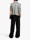 SISLEY Cotton Poplin Flared Trousers