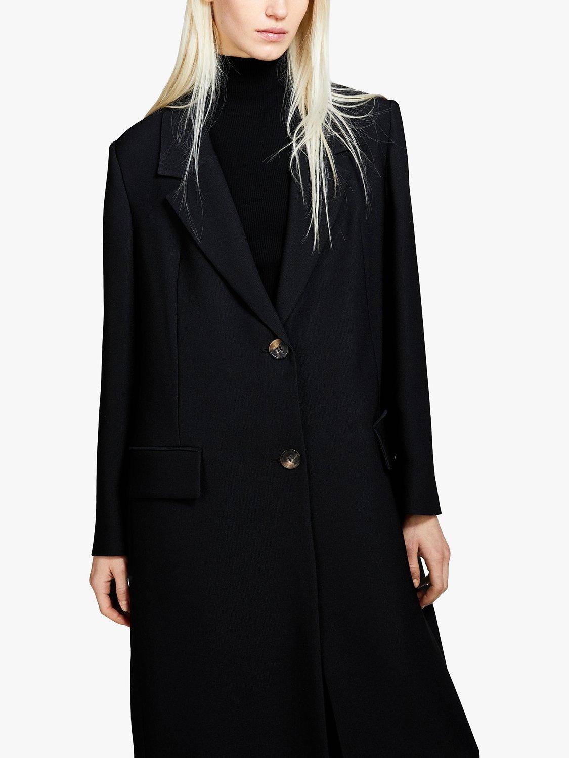 Black duster coat uk best sale