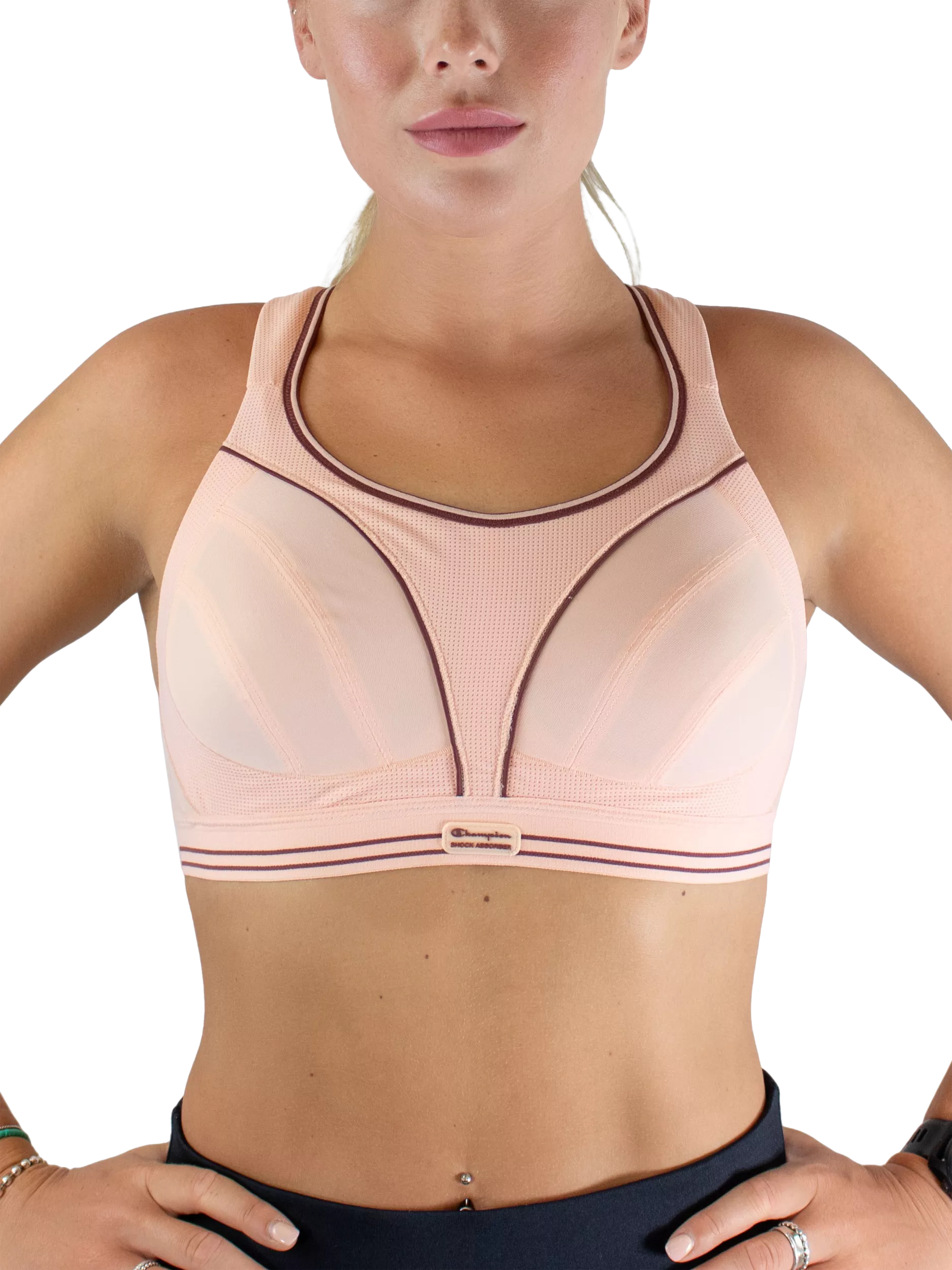 Shock Absorber Ultimate Run Sports Bra Peach Parfait 32C