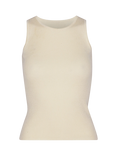A-VIEW Rib Knit Tank Top, Off White