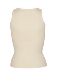 A-VIEW Rib Knit Tank Top, Off White
