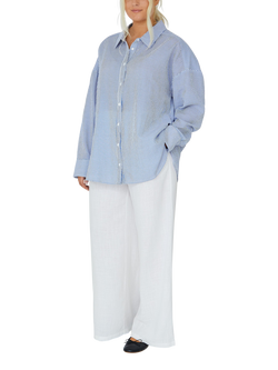 A-VIEW Sonja Stripe Shirt, Navy/White