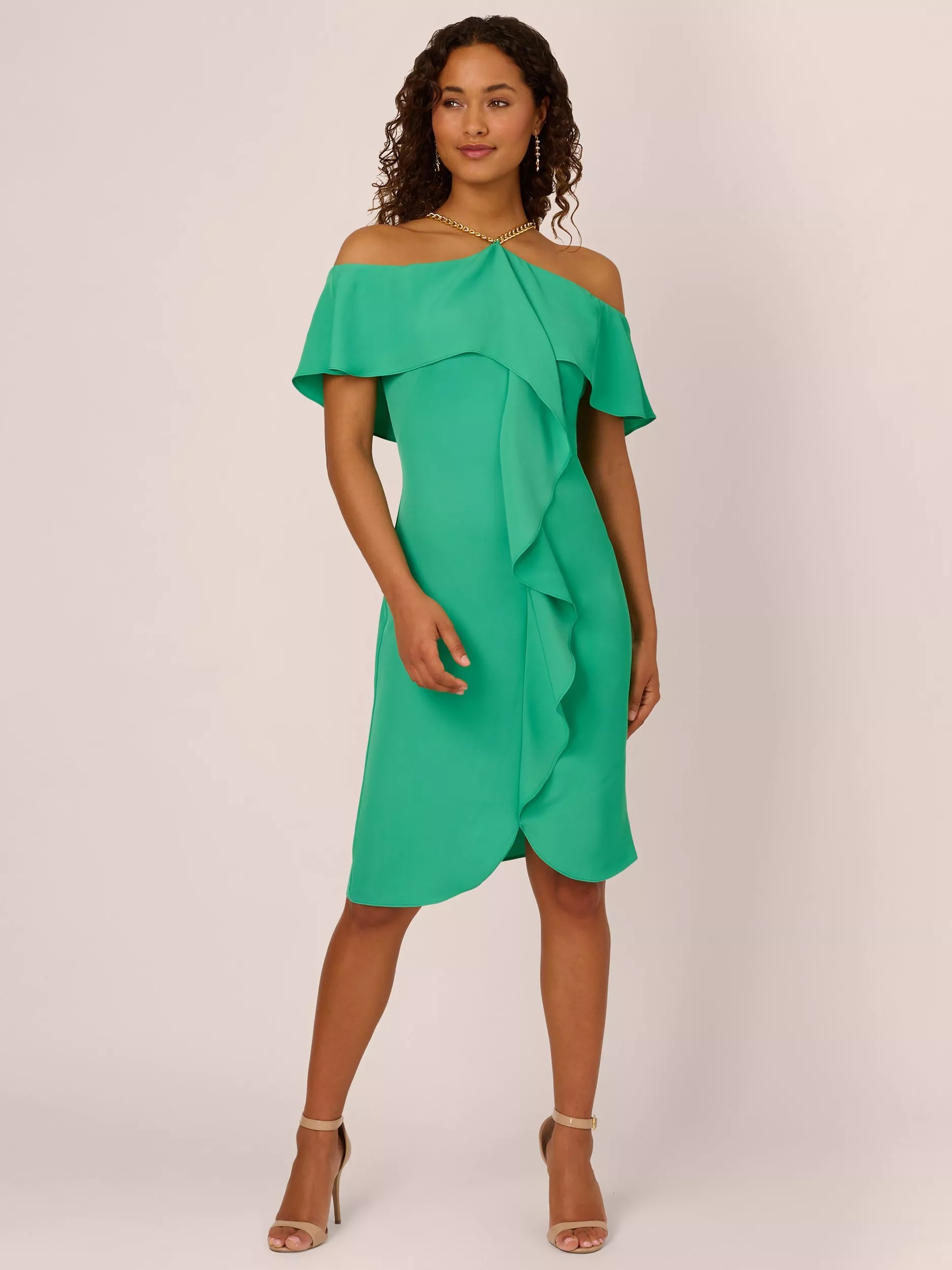 Women s Dresses Cold Shoulder Neck Knee Length John Lewis Partners