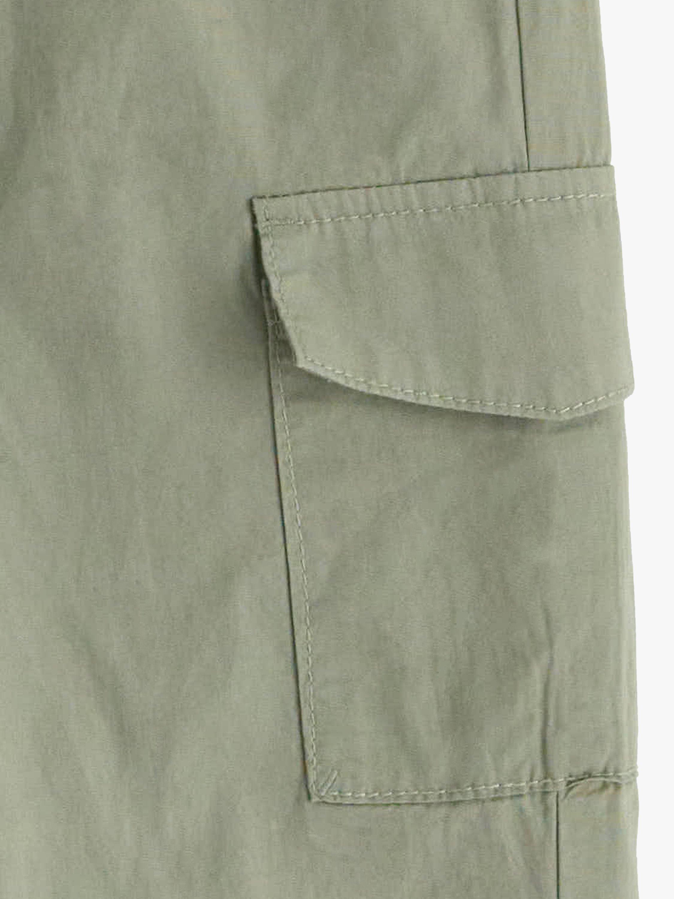 Product image 7 of 7, which shows Lindex Kids' Balloon Leg Cargo Trousers, Dusty Green, 3-4 years