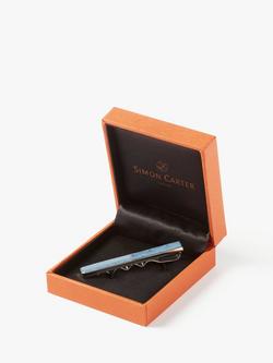 Simon Carter Brio Tie Slide, Light Blue - view 2, Light Blue