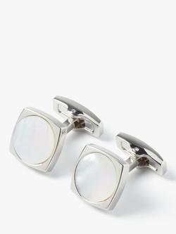 Simon Carter Largo Mother of Pearl Cufflinks, Natural White, Natural White