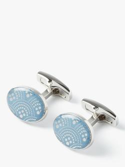 Simon Carter Brio Cufflinks, Light Blue, Light Blue