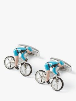 Simon Carter Cyclist Cufflinks, Multi, Multi