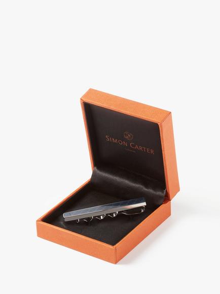 Simon Carter Adagio Tie Slide, Navy - view 2, Navy