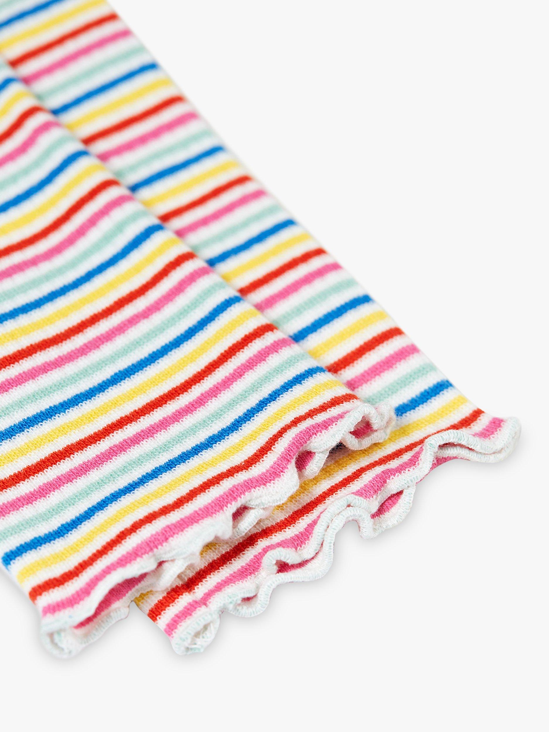 Product image 5 of 5, which shows Frugi Baby Jade Organic Cotton Blend Top & Leggings Outfit, Soft White/Multi, 0-3 months