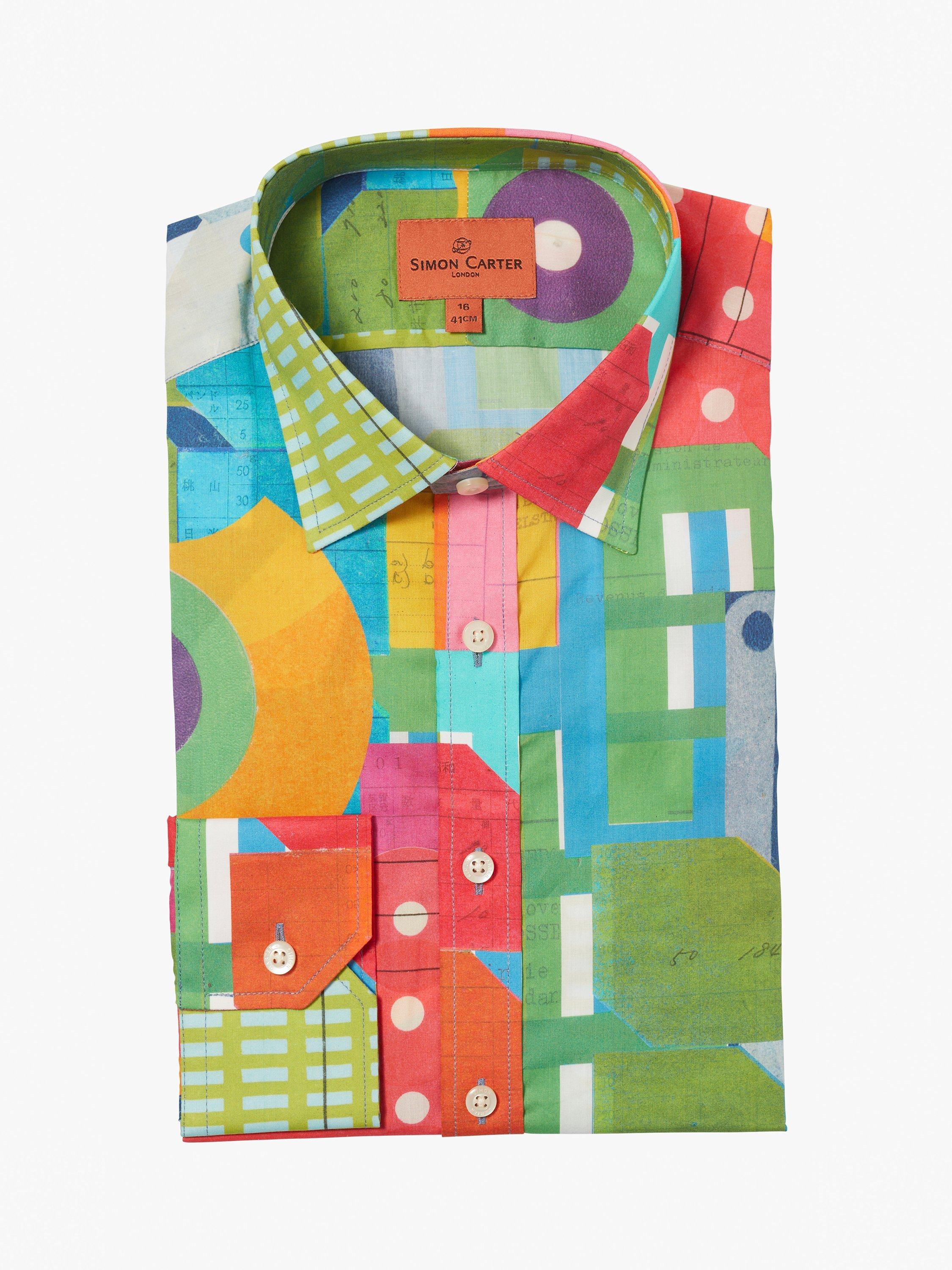 Product image 4 of 6, which shows Simon Carter Liberty Fabric Assemble Shirt, Multi, 15R