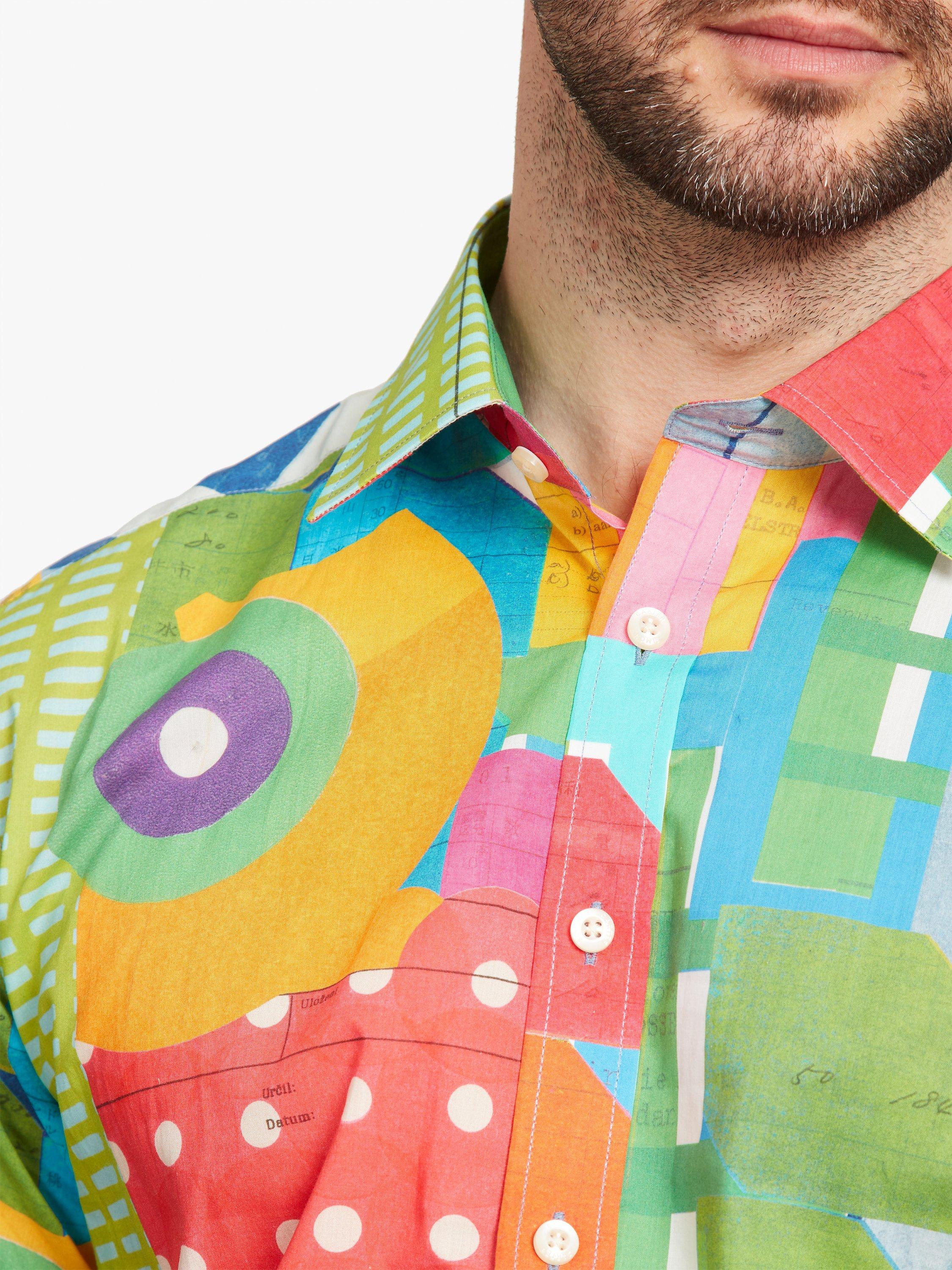 Product image 5 of 6, which shows Simon Carter Liberty Fabric Assemble Shirt, Multi, 15R