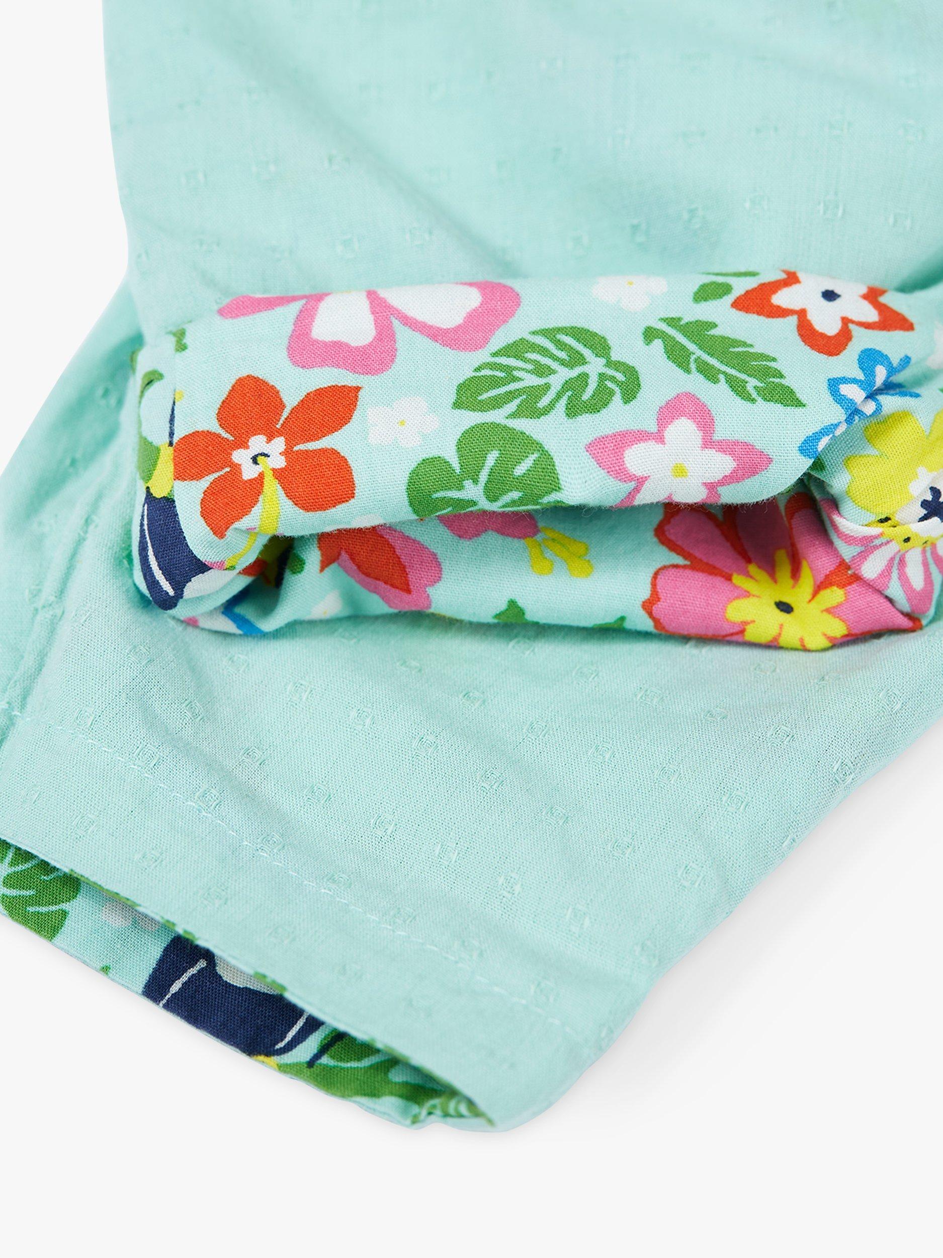 Product image 7 of 8, which shows Frugi Baby Organic Cotton Etta Reversible Playsuit, Tropic Birds/Spring, 9-12 months