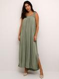 KAFFE Ronna Sleeveless Smock Maxi Dress, Vetiver