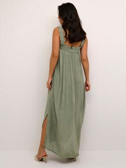KAFFE Ronna Sleeveless Smock Maxi Dress, Vetiver - view 2, Vetiver