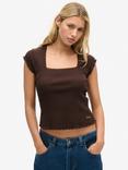 Superdry Essential Organic Cotton Square Neck T-Shirt