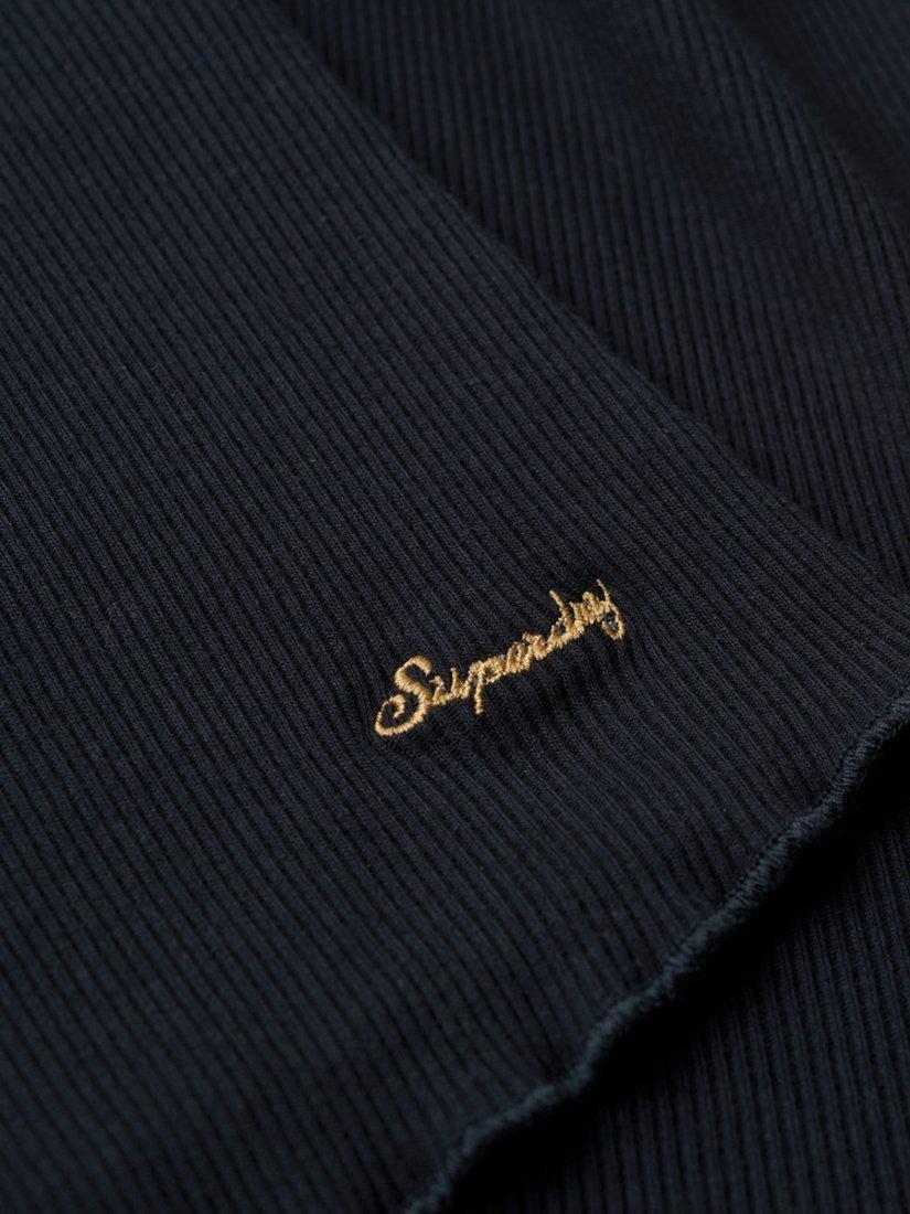Product image 5 of 6, which shows Superdry Essential Organic Cotton Square Neck T-Shirt, Eclipse Navy, 6