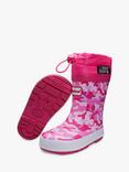 ToeZone Lucy Camo Tie Top Rain Boots, Multi