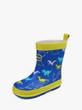 ToeZone Kace Dinosaur Print Rain Boots, Multi