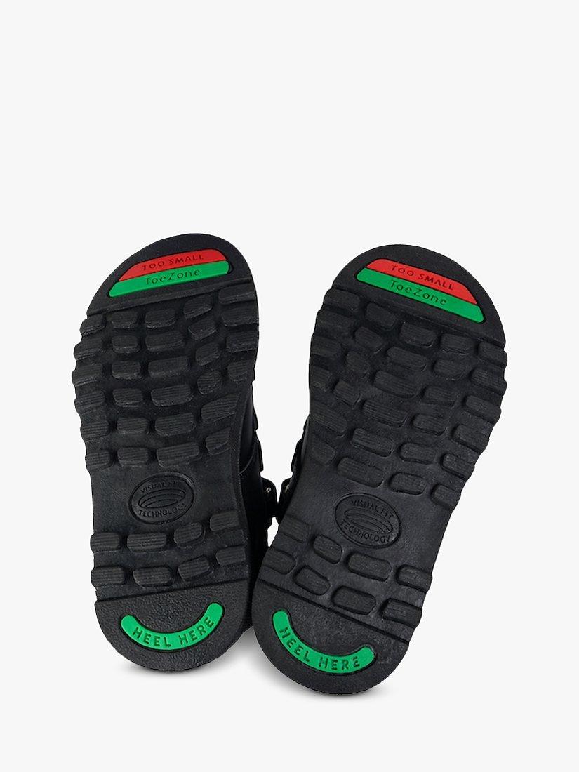Product image 4 of 7, which shows ToeZone Felix Double Rip Tape Boots, Black, 8 Jnr