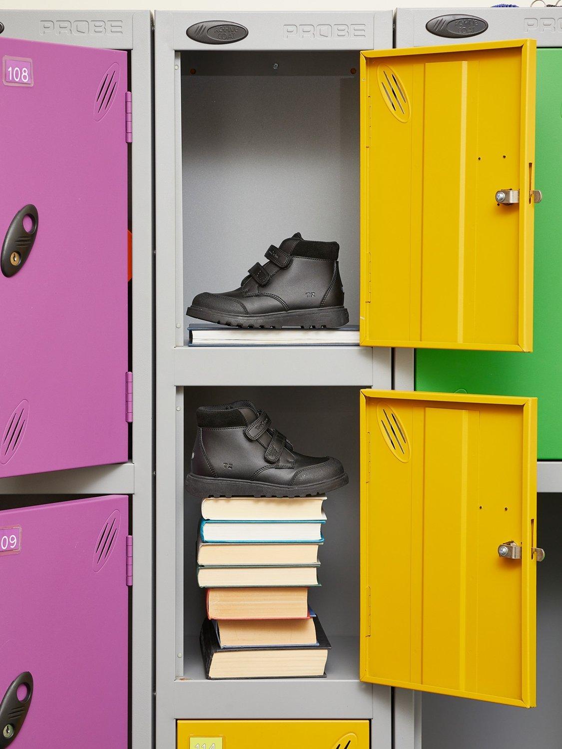 Product image 7 of 7, which shows ToeZone Felix Double Rip Tape Boots, Black, 8 Jnr