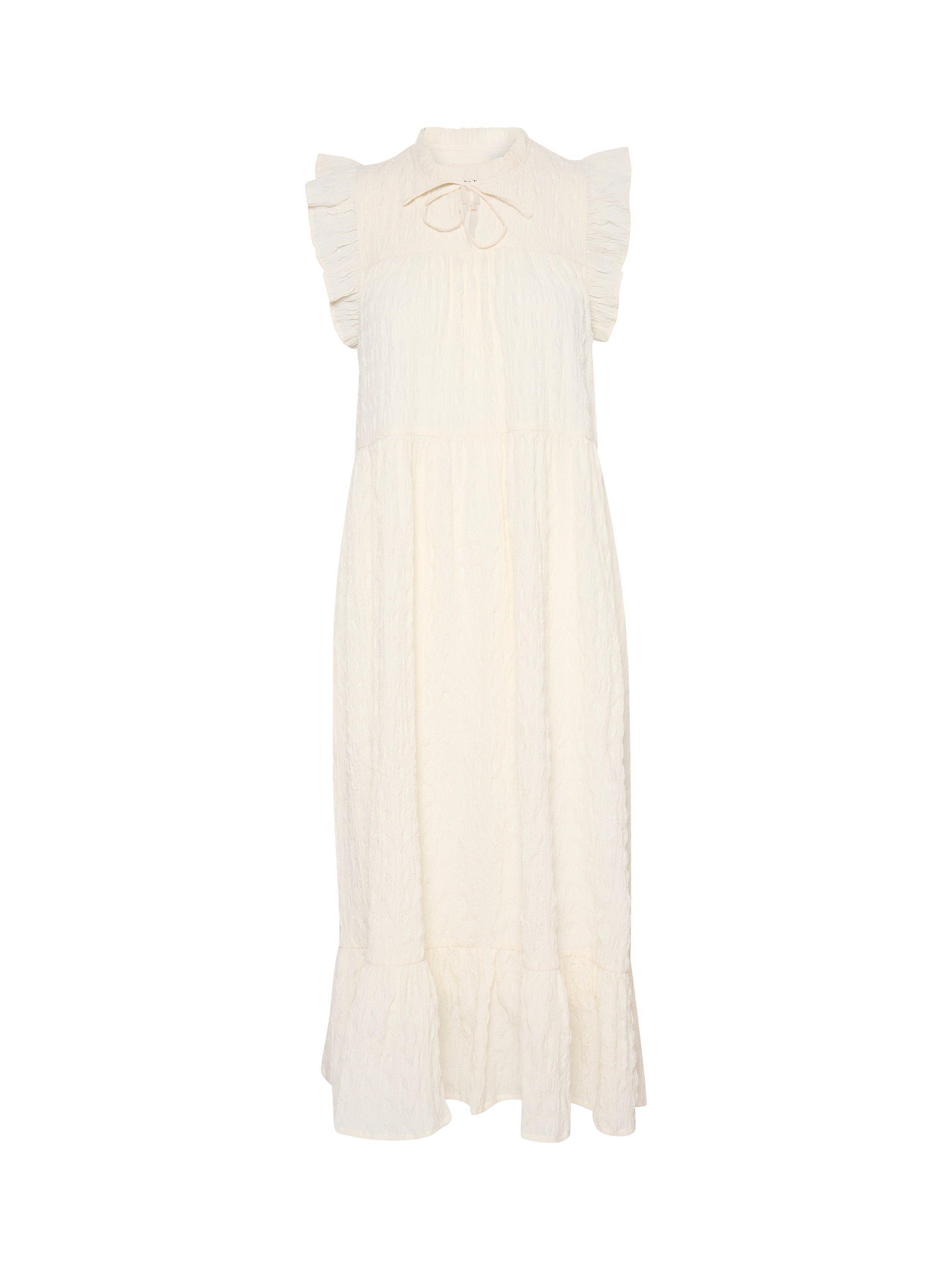 Product image 4 of 5, which shows Part Two Gimalina Sleeveless Ruffles Midi Dress, Tofu, 14