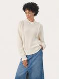 Part Two Elyssa Organic Cotton Long Sleeve Jumper, Whitecap Gray