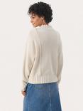 Part Two Elyssa Organic Cotton Long Sleeve Jumper, Whitecap Gray