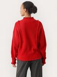 Part Two Elyssa Organic Cotton Long Sleeve Jumper, Salsa