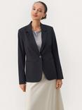 Part Two Taylors Pinstripe Blazer, Dark Navy