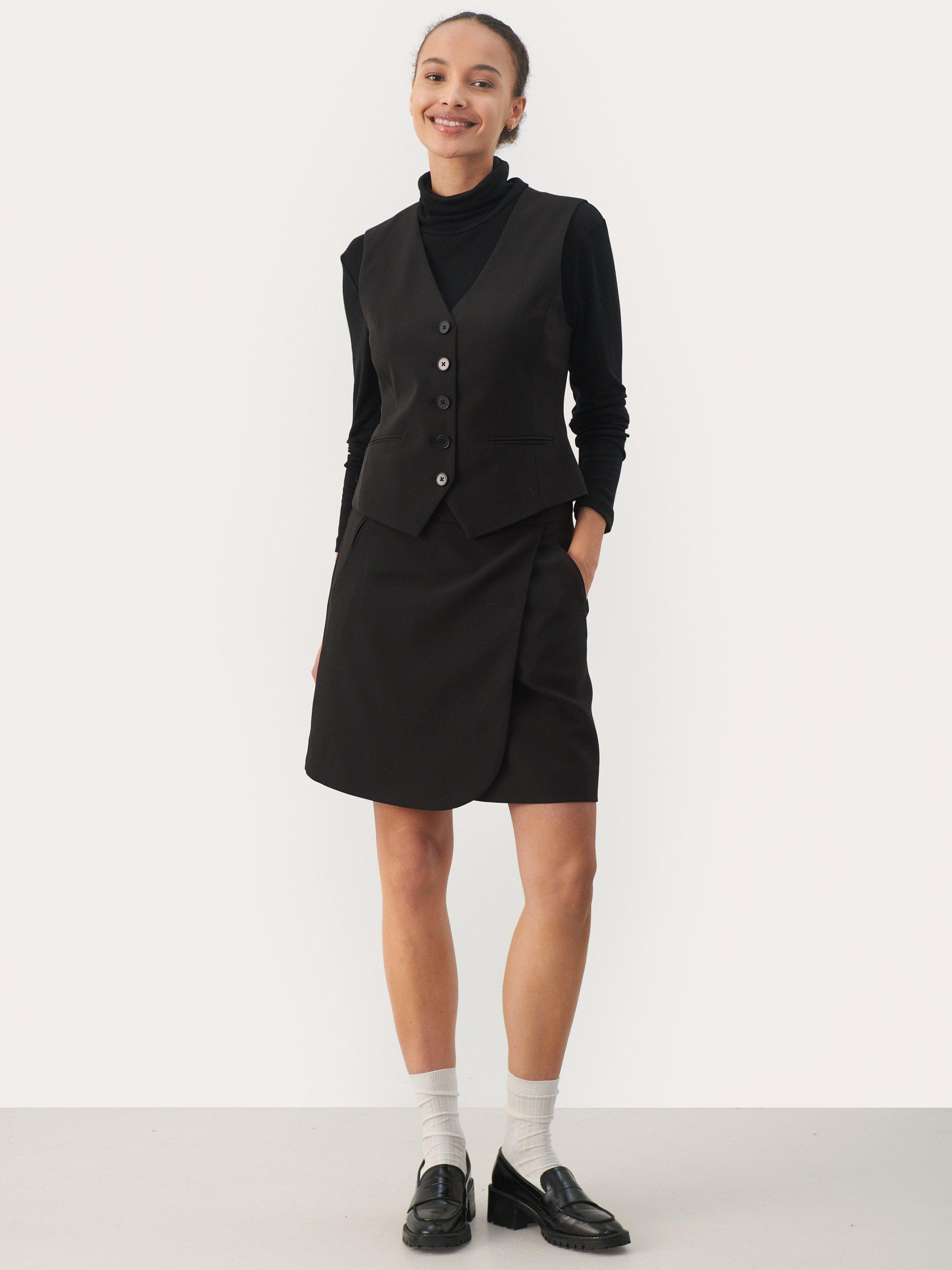 Product image 4 of 6, which shows Part Two Eirika Classic A-Line Mini Skirt, Black, 14