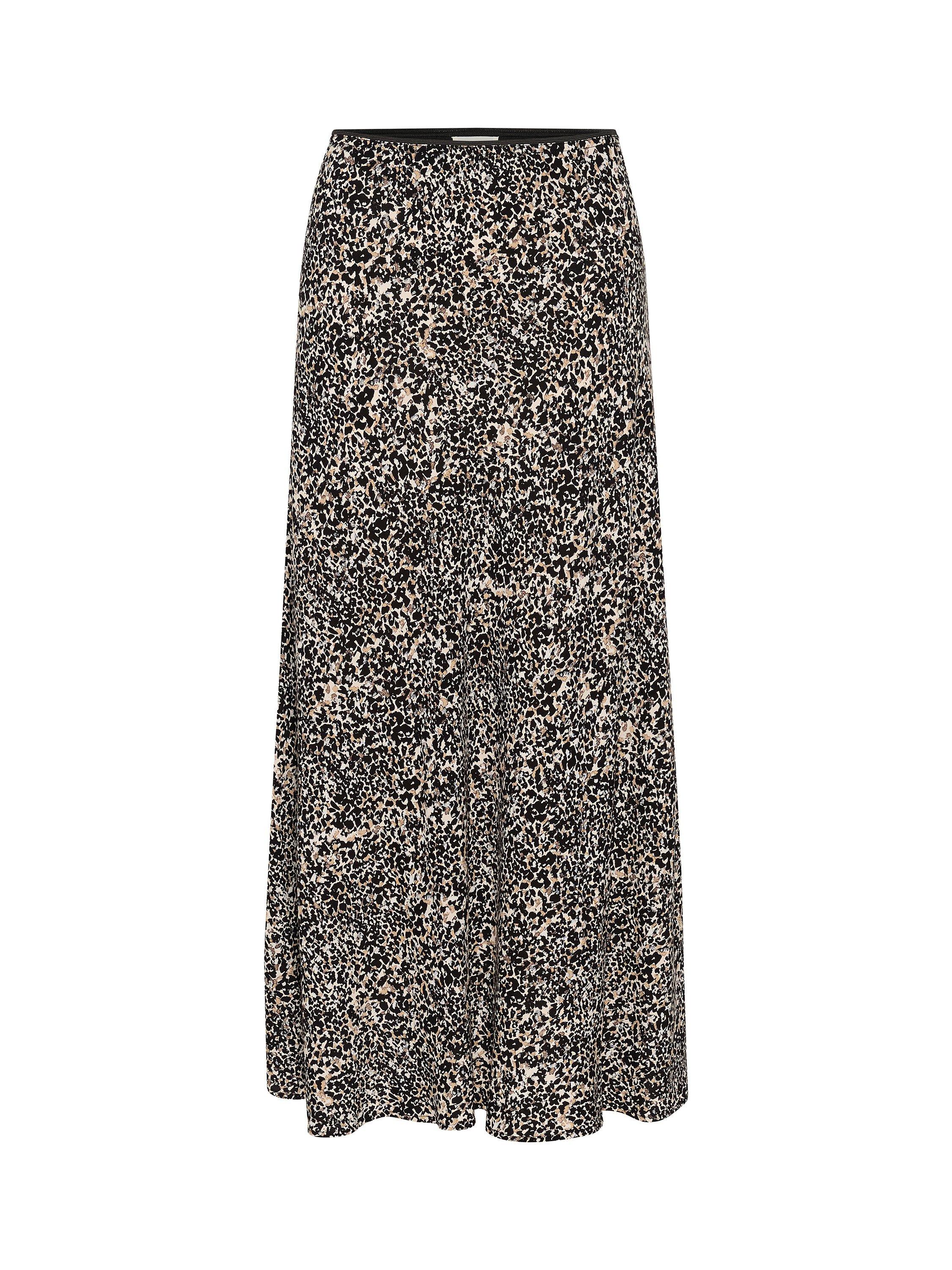 Product image 4 of 5, which shows Part Two Rin Mid Calf A-Line Skirt, Natural Scatter, 12