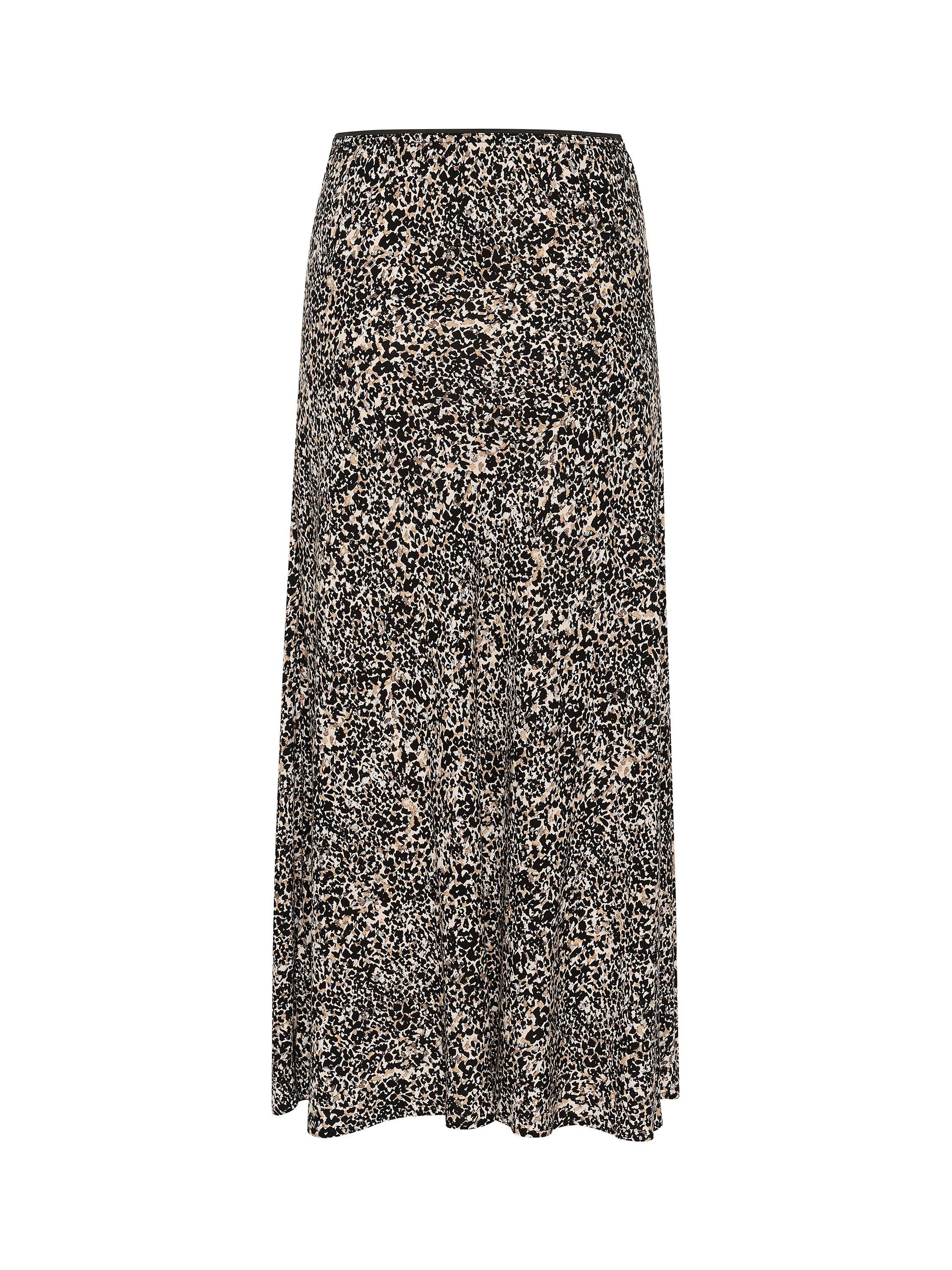Product image 5 of 5, which shows Part Two Rin Mid Calf A-Line Skirt, Natural Scatter, 12