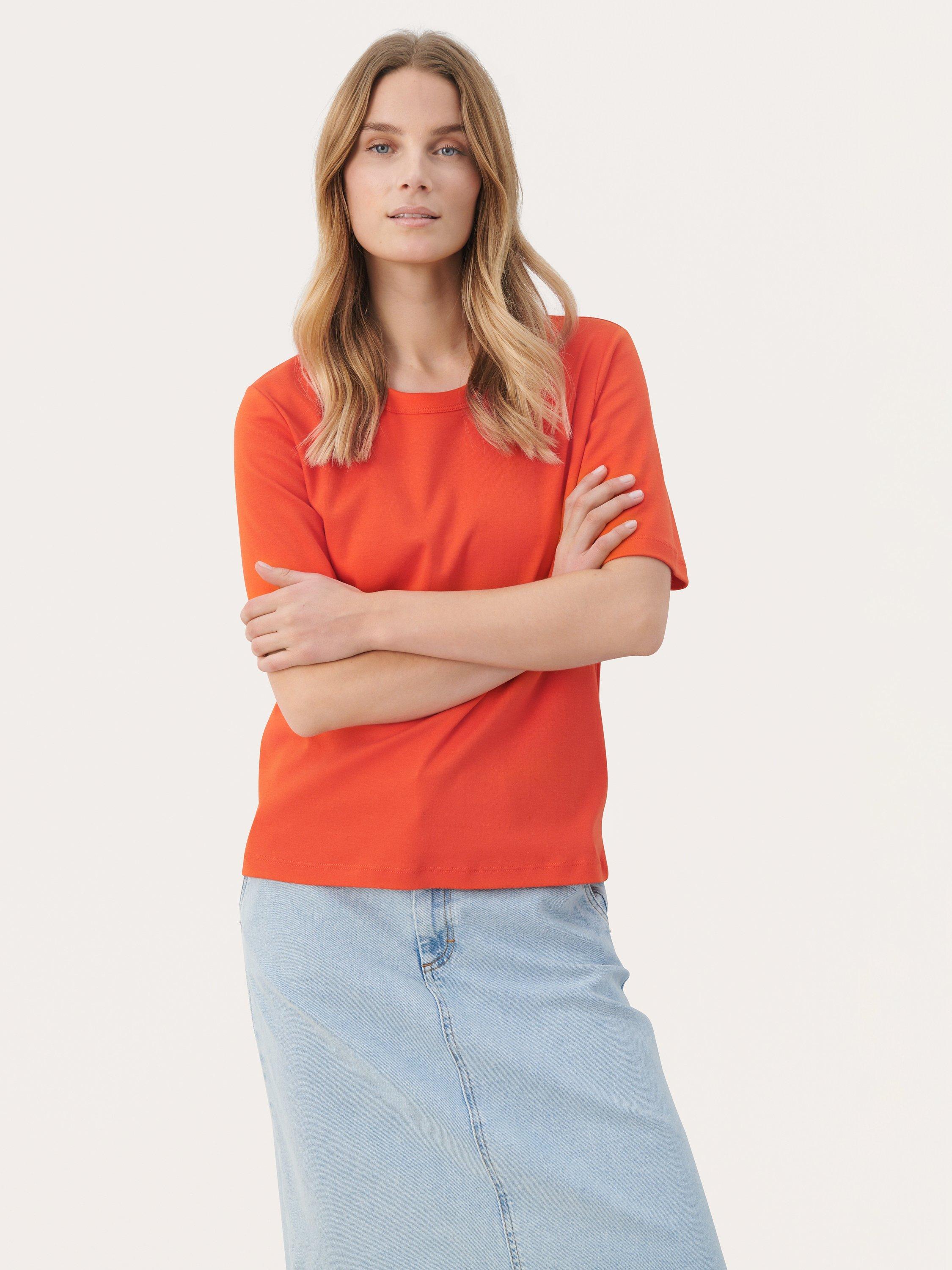 Part Two Ratana T-Shirt, Mandarin Red